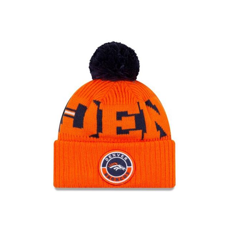 NFL Denver Broncos Alternate Cold Weather Sport Knit (PME0739) - Blue New Era Beanies